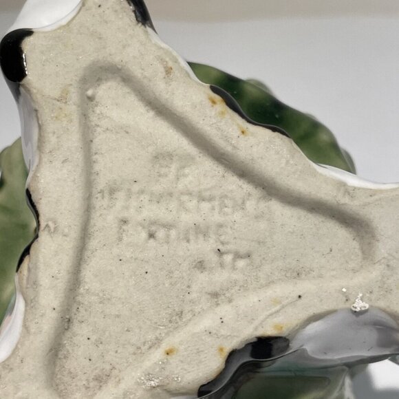 VTG Ceramic PANDA BEAR Planter Bamboo Holder Pot Fisherman's Fortune Majolica - Picture 6 of 8